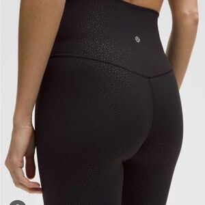 lululemon athletica Black Pattern Align Legging Sz 4